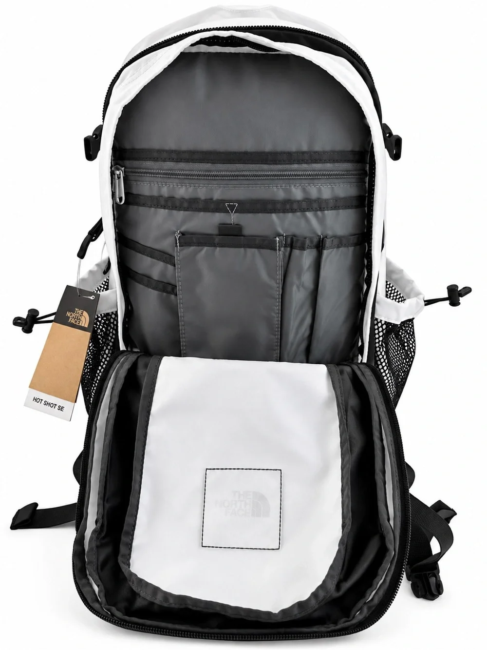 The North Face Hot Shot SE Backpack 30L TNF White/TNF Black NWT